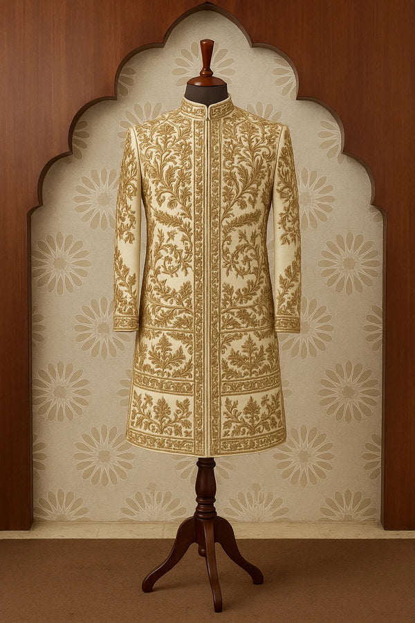 Ivory Heritage Printed Sherwani