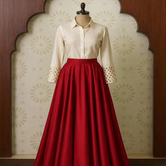 Purple & Red Regal Lehenga Set