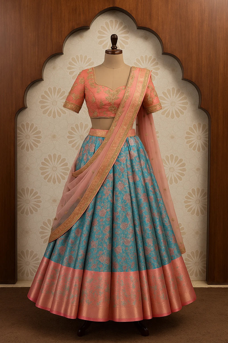 Emerald Royale Purple Lehenga Set