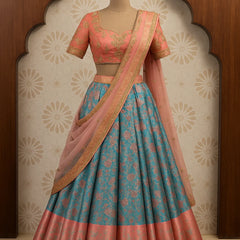 Emerald Royale Purple Lehenga Set