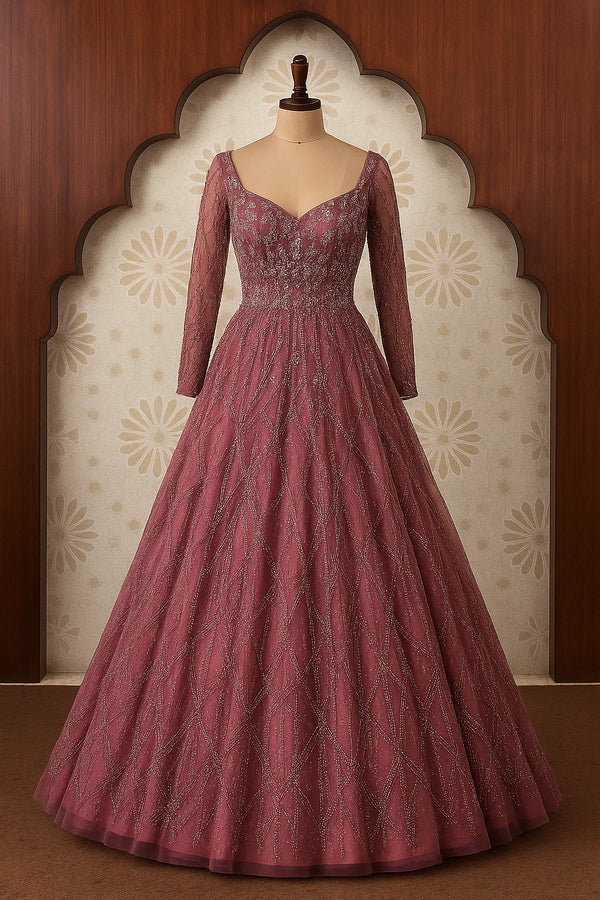 Rosewood Radiance Gown