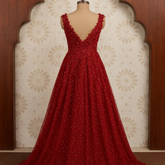 Crimson Sparkle Gown