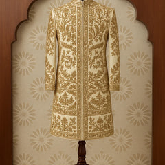 Ivory Heritage Printed Sherwani