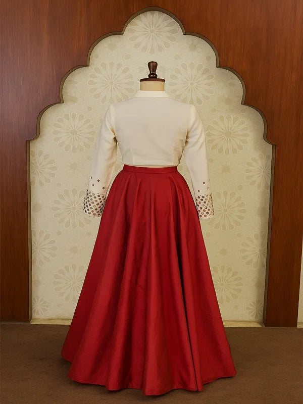 Purple & Red Regal Lehenga Set
