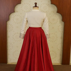 Purple & Red Regal Lehenga Set