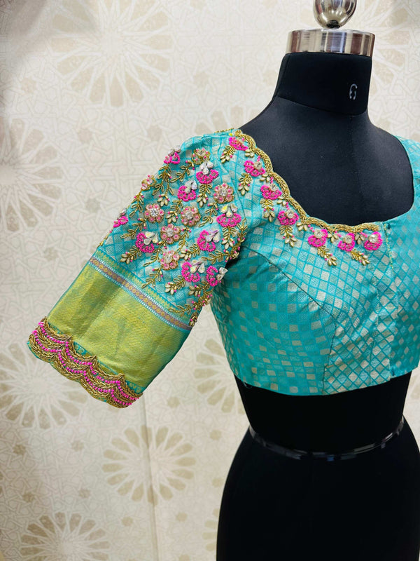 Bondi Blue Bridal Blouse
