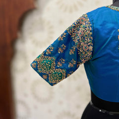 Marine Blue Bridal Blouse