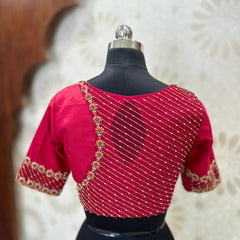 Pinkish Red Bridal Blouse