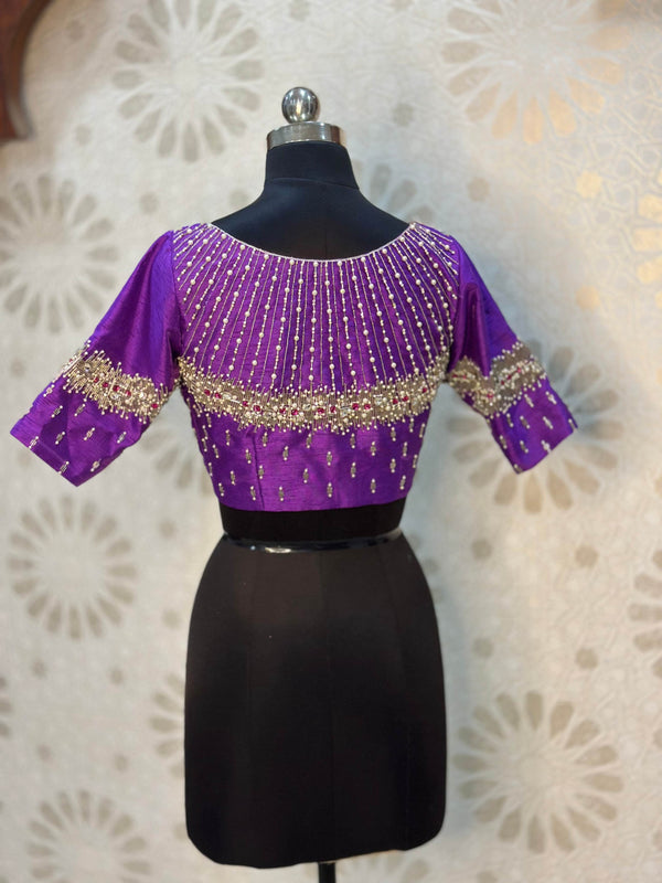 Warm Purple Bridal Blouse